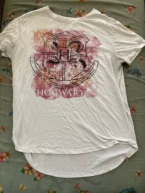 Warner Bros. Harry Potter White Tee with Brown Print